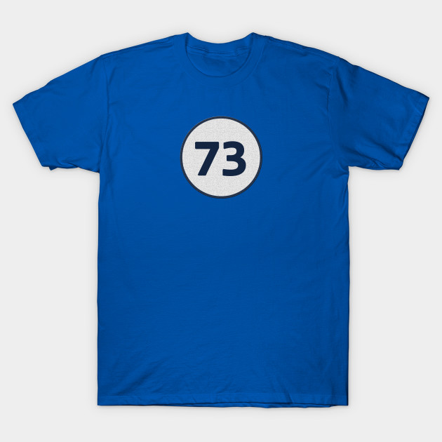 what is the 73 shirt sheldon wears